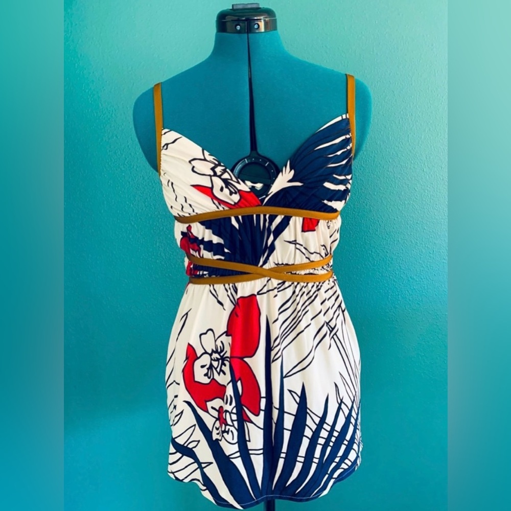 JB by Julie Brown Blue and White Camisole Resort Wear